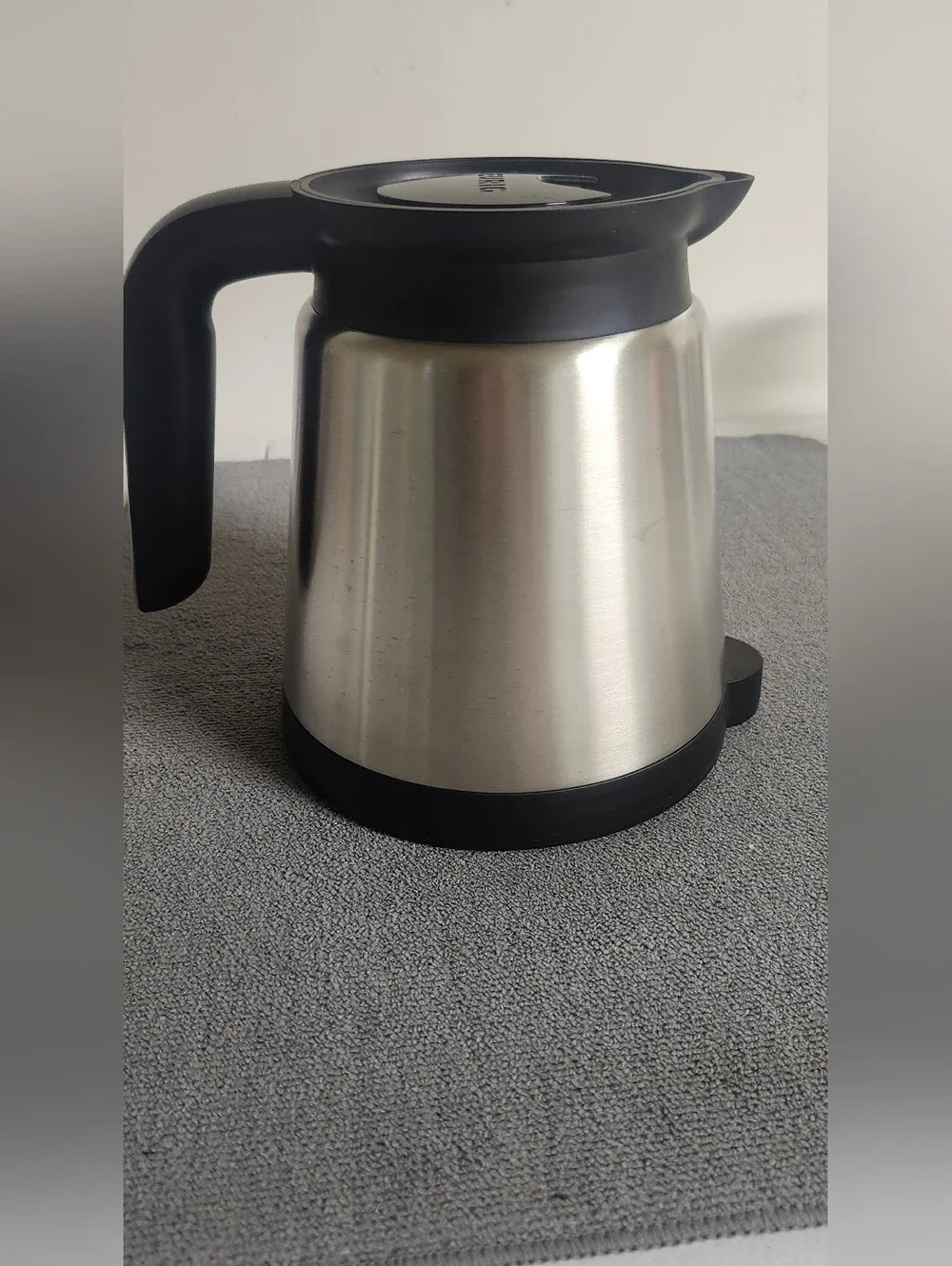 Stainless Steel Black-Handle Coffee Carafe - Unbranded